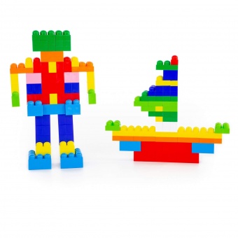 Конструктор "Великан" (162 элемента) (в мешке) арт.7710 Полесье