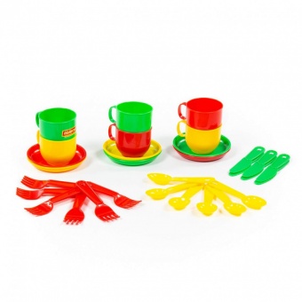 Набор детской посуды "Минутка" на 6 персон арт.9585