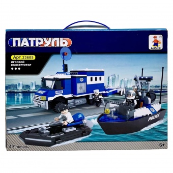 Конструктор Ausini (Полицейский Патруль 491 деталь), арт. 23605