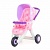 Коляска для кукол №2 прогулочная 3-х колёсная (розовая) (в пакете) арт.48141-2