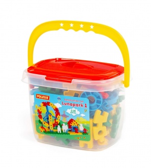 Конструктор "Луна-парк 1" (118 элем. в ведёрке) арт. 51585