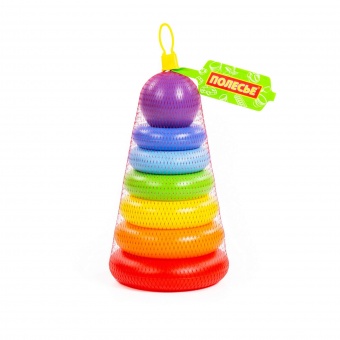 Пирамидка "Колечко-шар" (8 элементов), арт.62383