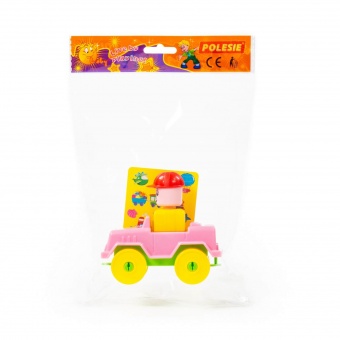 Конструктор "Юный путешественник" - Автомобиль-джип (9 элементов) (в пакете) арт. 55262 Полесье