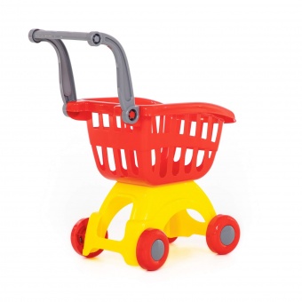 Тележка для маркета "Мини" (v2) (красная) (в сеточке) арт.71279-2 Полесье