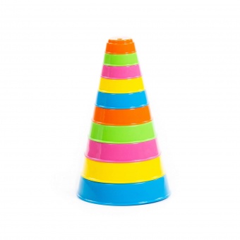 Занимательная пирамидка (10 элем.), h=175 мм арт.35042