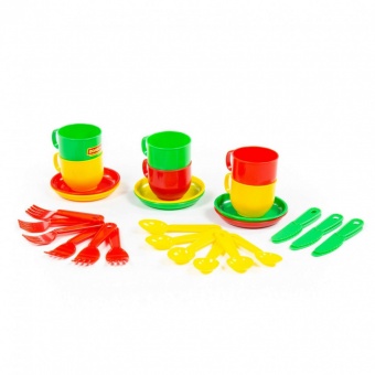 Набор детской посуды "Минутка" на 6 персон арт.9585