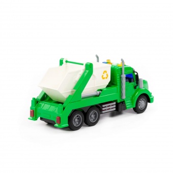 "Профи", автомобиль-контейнеровоз инерционный (со светом и звуком) (зелёный) (в коробке) арт.86259