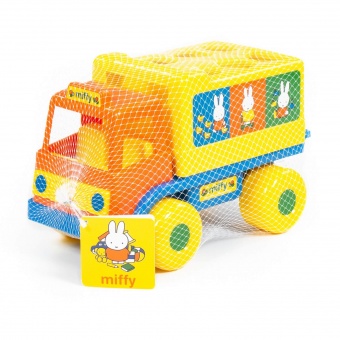 Логический грузовичок "Миффи" с 6 кубиками №1(в сеточке) арт.64394 Полесье