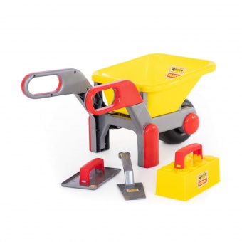 Тачка №4 + набор каменщика №2 арт. 42064 Полесье