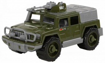 Автомобиль-джип военный "Защитник" №1 с 1-м пулемётом арт. 64103, Полесье