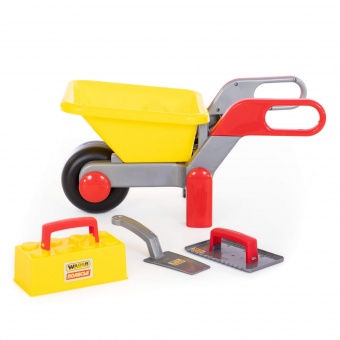 Тачка №4 + набор каменщика №2 арт. 42064 Полесье