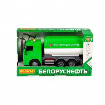 Белоруснефть, автомобиль-бензовоз инерционный (со светом и звуком) (в коробке) арт. 77605 Полесье