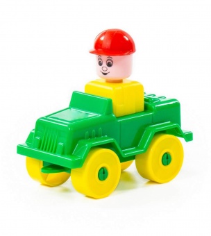 Конструктор "Юный путешественник" - Автомобиль-джип (9 элементов) (в пакете) арт. 55262 Полесье