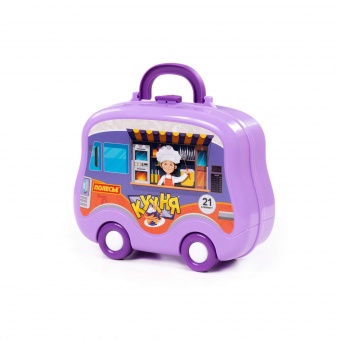 Набор детской посуды (21 элемент) (в чемоданчике на колёсиках), арт. 94278 Полесье