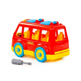 Конструктор-транспорт "Автобус" (в сеточке) арт. 71248 Полесье