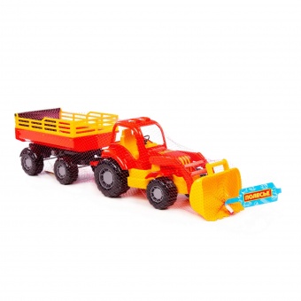 "Силач", трактор с прицепом №2 и ковшом арт. 45034