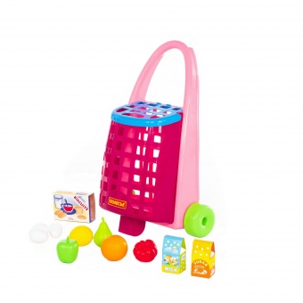 Забавная тележка + набор продуктов (11 элементов) арт.67944 Полесье