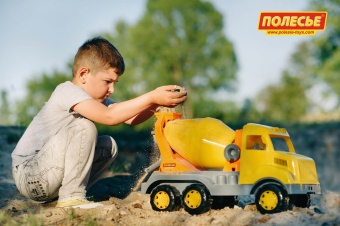 "Богатырь", автомобиль-бетоновоз арт. 37350 Полесье.